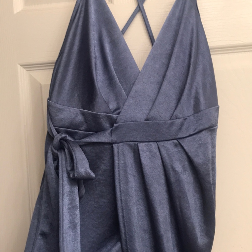 NWOT Dark blue grey statin like dress